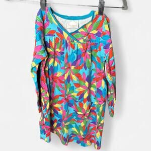 Hanna Andersson multicolored organic cotton floral dress - size 120 (US6/7)